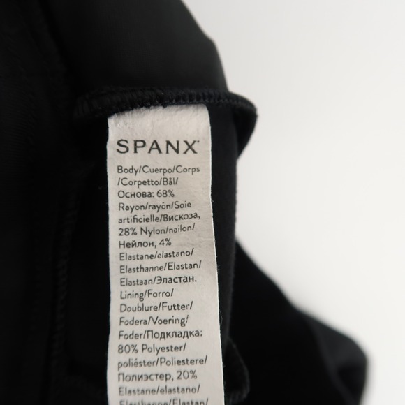 Spanx Kick Flare Ponte Pants Womens M Tall Black Pull On Stretch High Rise - Picture 9 of 12